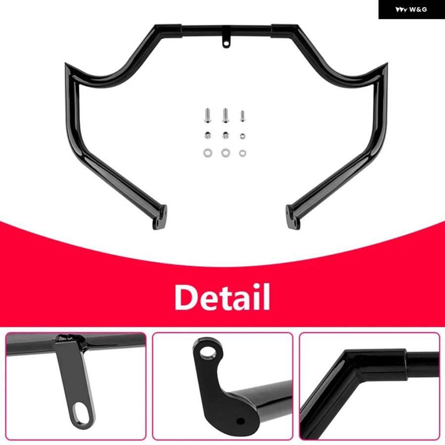 並行輸入品 オートバイ シャープアングル スタイル フロント エンジン ガード クラッシュ バー プロテクション バンパー ハーレ_5
