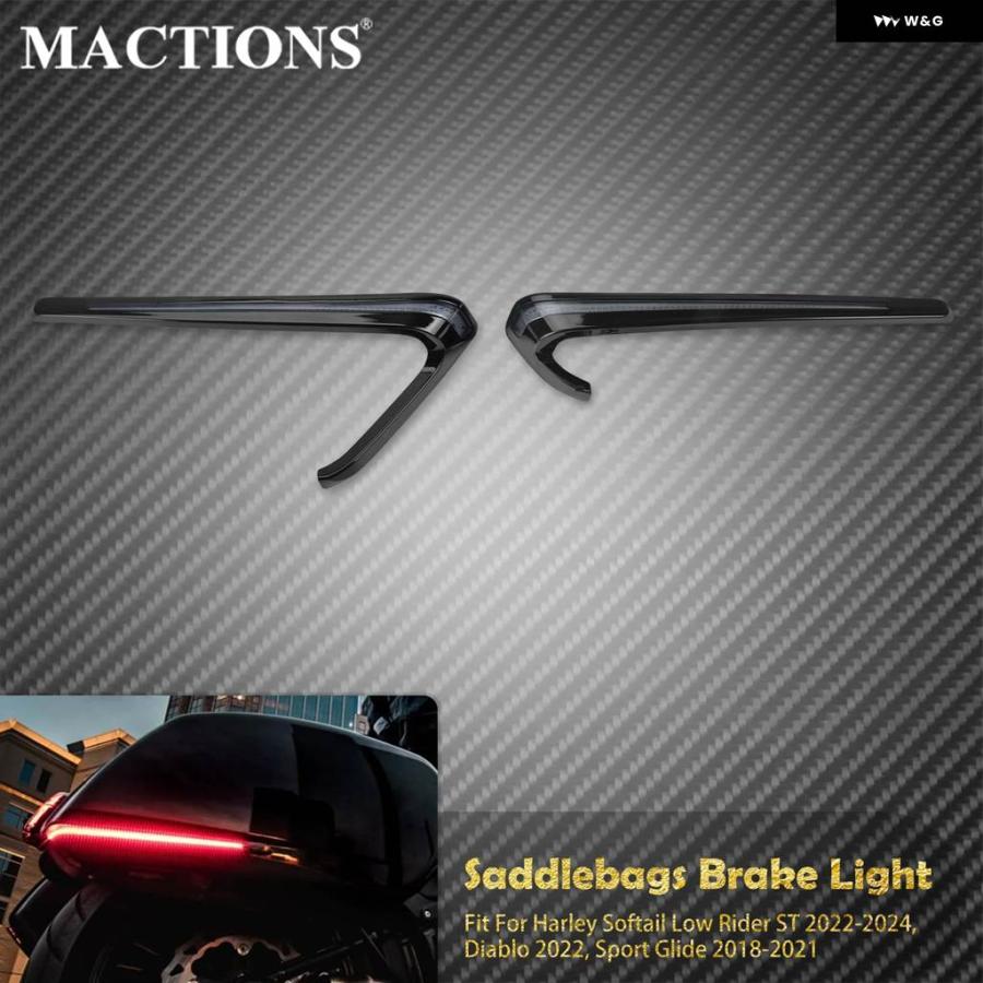 並行輸入品 オートバイ LED サドルバッグ ブレーキライト リアランニングランプ ハーレー ソフテイル ローライダー ST FXLRST 22の画像