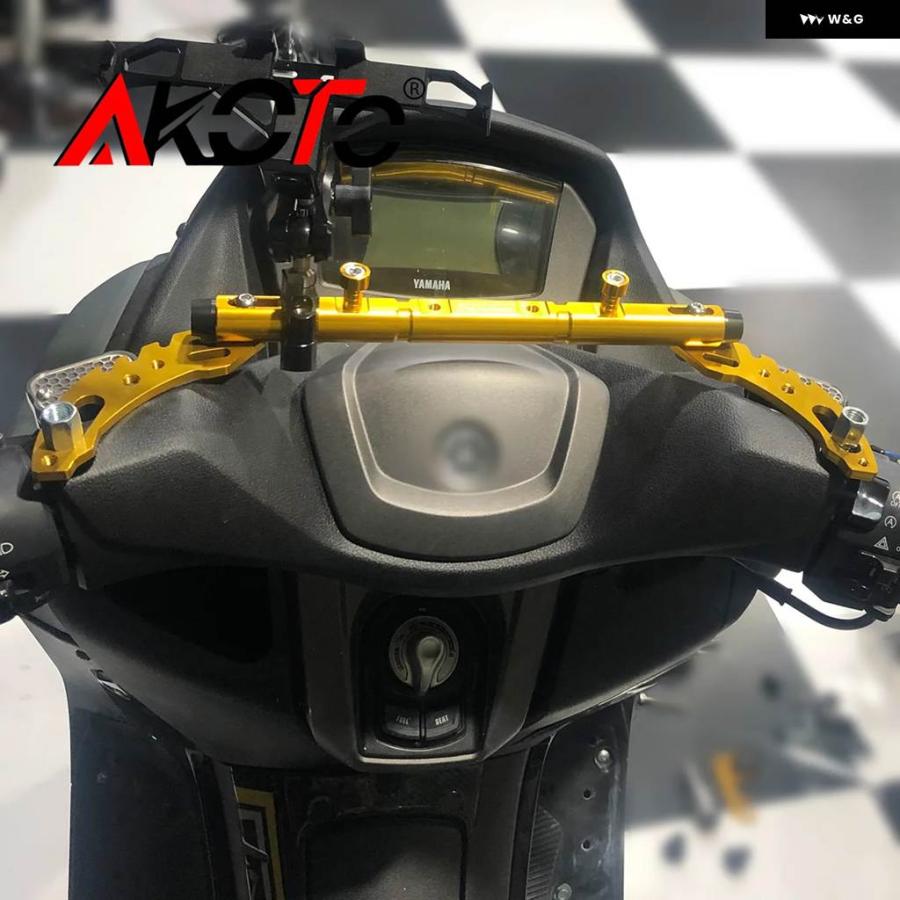 並行輸入品 ヤマハ XMAX300 NMAX155 NVX155 オートバイ クロスバー ハンドルバー バランス レバー GPS スマートフォン ホルダー
