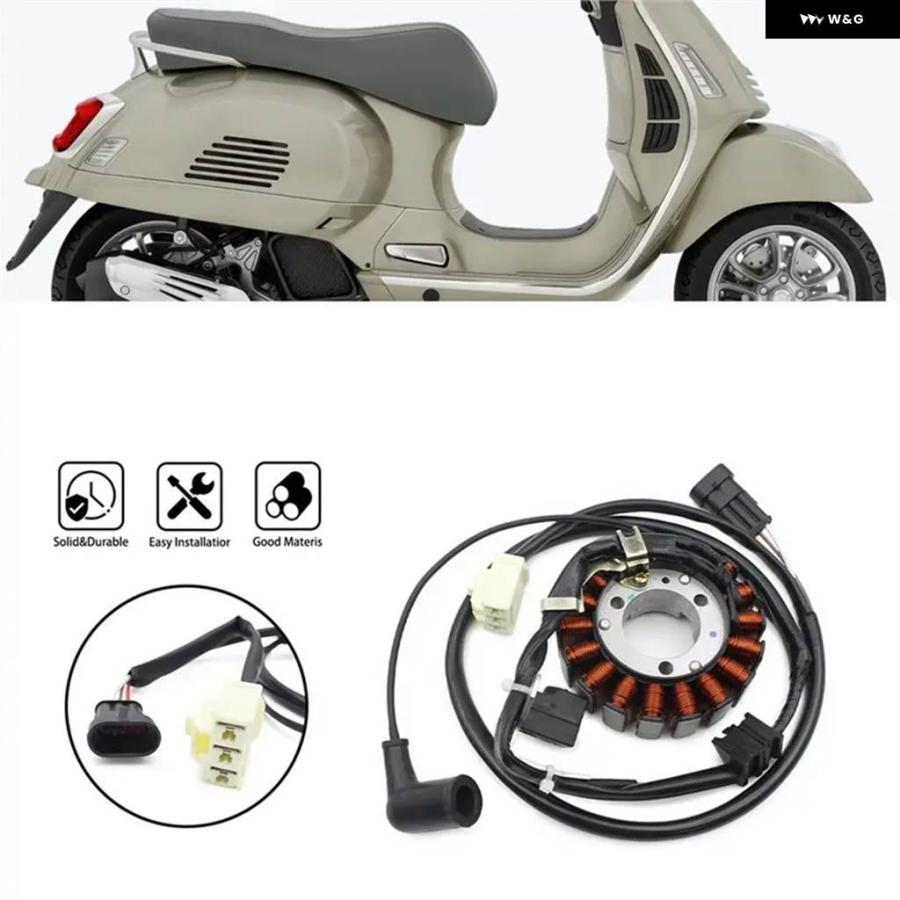 並行輸入品 VESPA GTS 125 300 オートバイ 部品- イグニッション ステーターコイルマグネト_1