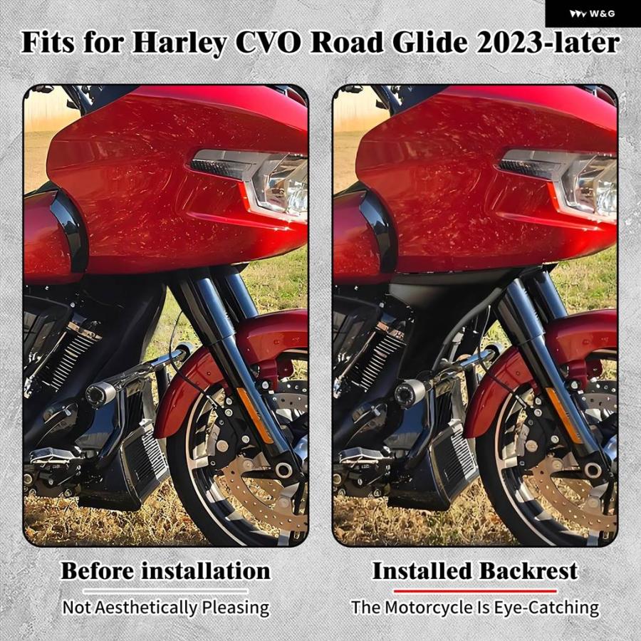 並行輸入品 オートバイ サイド フェアリング スポイラー プロテクター カバー ブラケット キット ハーレー ツーリング CVO ロー_3