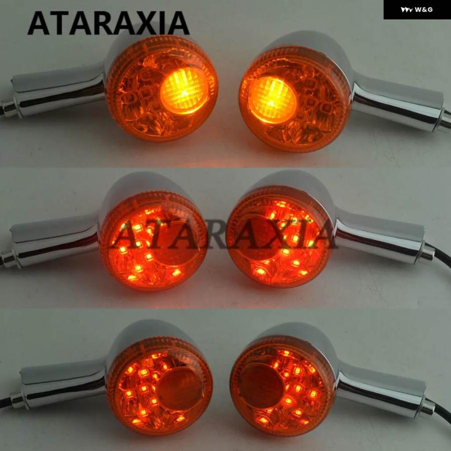 並行輸入品 オートバイ リアウィンカー インジケーター LED アンバー ライトブレーキ ランニングライト テールライト ハーレーの画像