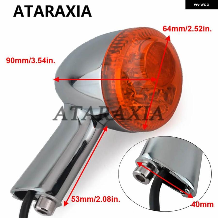 並行輸入品 オートバイ リアウィンカー インジケーター LED アンバー ライトブレーキ ランニングライト テールライト ハーレーの画像