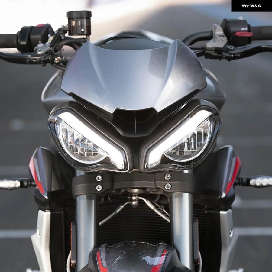 並行輸入品 トライアンフ ストリートトリプル 765 R RS 2020 2021 2022 フロント ヘッドライト カバー パネル フレーム フェアリの画像