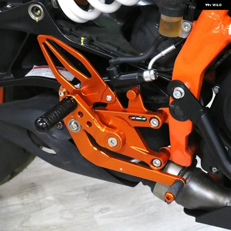 並行輸入品 DUKE 390 250 DUKE390 DUKE250 2024 2025 オートバイ アクセサリー フットレスト リアセット リア フットペグ_7
