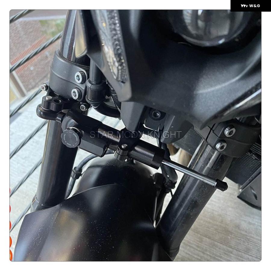 並行輸入品 オートバイ ステアリング ダンパー ブラケット ショック アブソーバー サポート ヤマハ MT09 SP 2021-2024 XSR900 XS_20