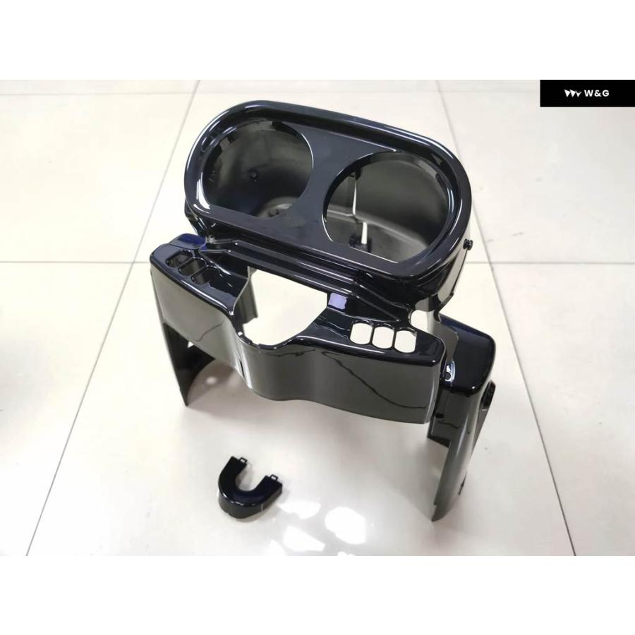 並行輸入品 バイク ゲージ ハウジング カバー ナセルスピード メーター フェアリング パネル トリム ハーレー ロードグライド_3