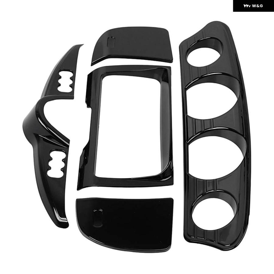 並行輸入品 バイク ゲージ ステレオ スイッチ パネル アクセント トリム カバー ハーレー 2014-2023エレクトラストリートトライ_1