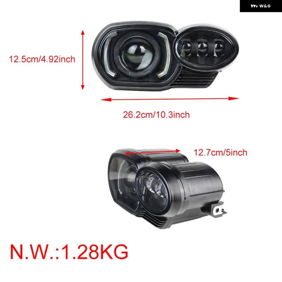 並行輸入品 K1200R ヘッドライト オートバイ LED ヘッドランプ DRL BMW K1200R 2005~2009 K1300R 2010~2013_3