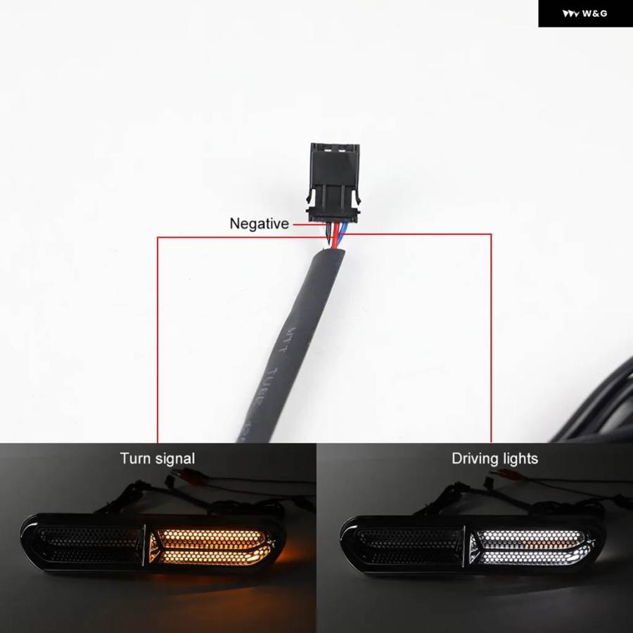並行輸入品 バイク LED ベント トリム フローウィンカーライト ストリートグライド ウルトラリミテッド 2014-2023の画像