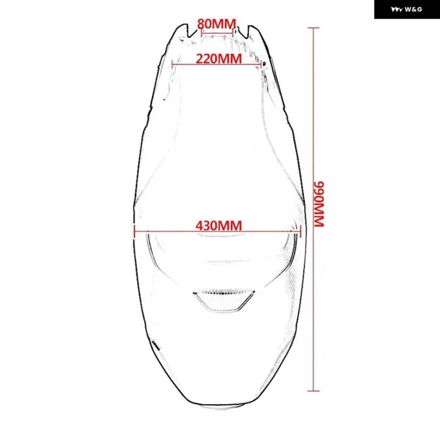 並行輸入品 ADV 350 オートバイ フロント運転席リア助手席カバー 一体型シート クッション ホンダ ADV350 2022 - 25_6