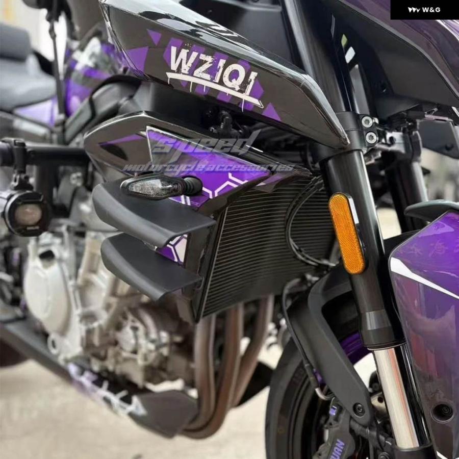 並行輸入品 フェアリング サイド ウィングレット エアロダイナミックウィングキット スポイラー CFMOTO 675 NK 2024-フロントスの画像