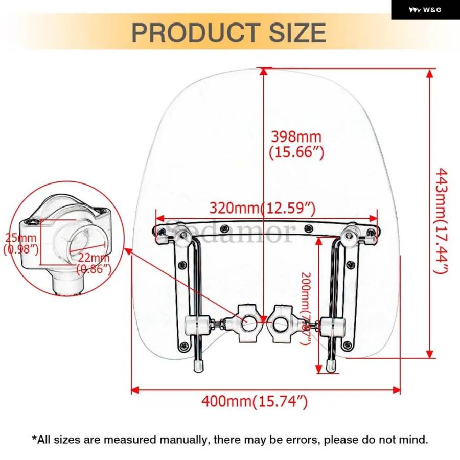 並行輸入品 オートバイ ウインドスクリーン ハーレー ホンダ ヤマハ カワサキ ビクトリー 1969-2023 ライトスモーク_3
