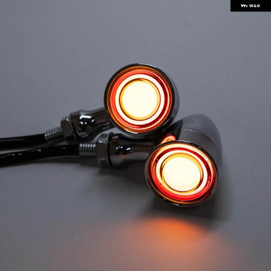 ブランド登録なし - 並行輸入品 自動二輪車 向こう正面/後押し LED ウインカー ブレット 型 表示計器 ウインカーともし火 デイタイム 駈けっくらライ