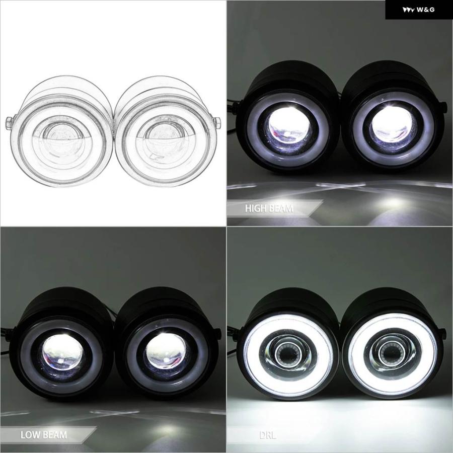 並行輸入品 オートバイ デュアルフロント ヘッドライト LED パッシング ドライビング ヘッドライト フォグライト 12V ハーレーの画像