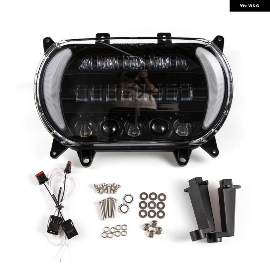 ヘッドライトアセンブリ 1個の車のヘッドライト LED DRL