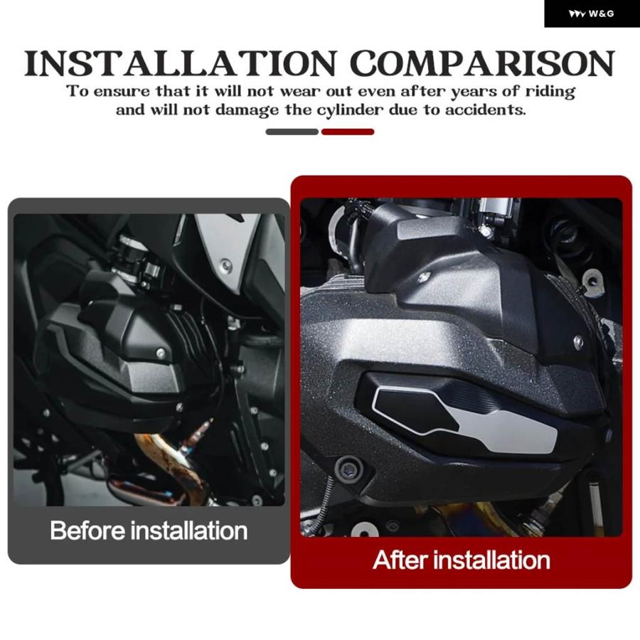 並行輸入品 BMW R1300GS バイク シリンダー ヘッドカバー R1300RT シリンダー ヘッド スライダー R1300RS エンジン カバー_4