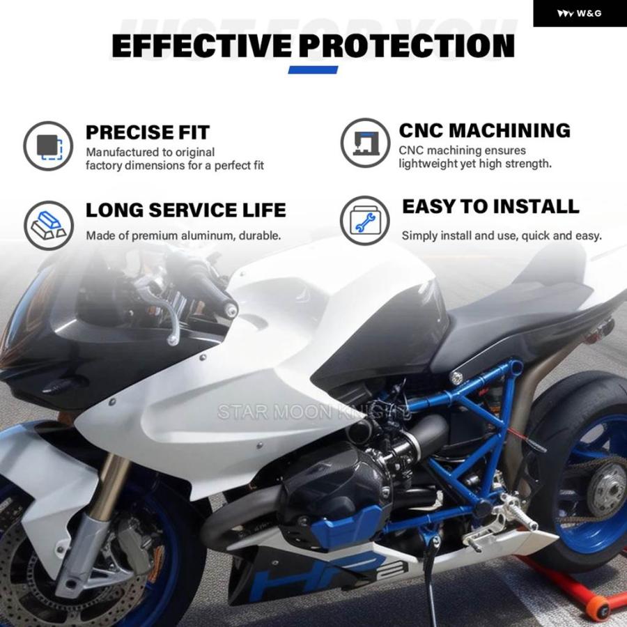 並行輸入品 BMW HP2 HP2 SPORT 2008-2012 シリンダー ヘッドガード エンジン ガード シリンダー ヘッド プロテクター カバーの画像