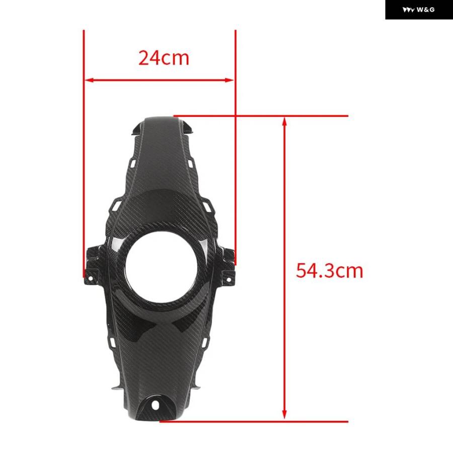 並行輸入品 ヤマハ YZF-R3 R3 2015 - 18 100% カーボン ガソリン タンクカバー ミドルタンク燃料キャップ フェアリング ガードの画像