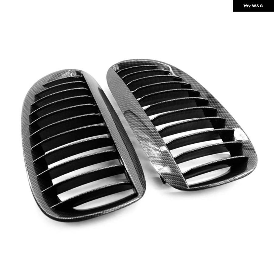 並行輸入品 BMW E63 E64 650I 6シリーズ M6 2004 - 10年式用フロントキドニー バンパー グリルの画像