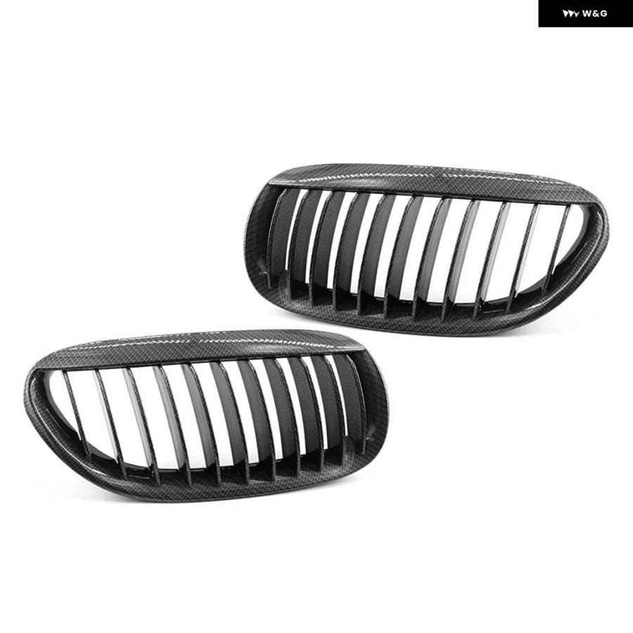 並行輸入品 BMW E63 E64 650I 6シリーズ M6 2004 - 10年式用フロントキドニー バンパー グリルの画像