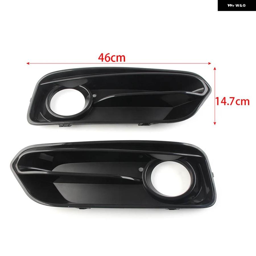 並行輸入品 BMW 1シリーズ F20 F21 LCIスポーツ 2014 - 19年モデル用 フロント バンパー フォグランプ グリル カバー 2個 セットの画像