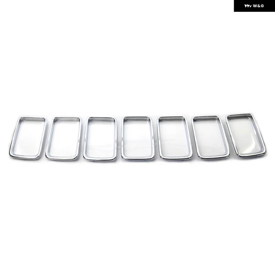 並行輸入品 7X ABS フロント グリル インサートリング トリム カバー 68303626AA ジープ グランド チェロキー 2014 2015 2016の画像