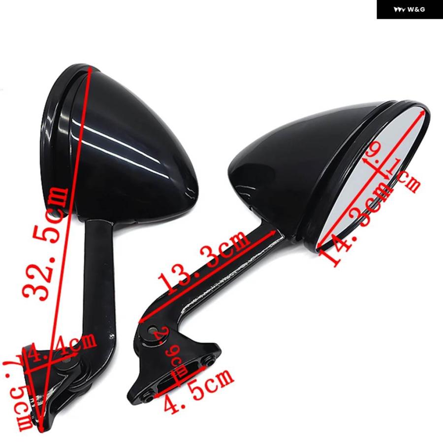 並行輸入品 カワサキ ZZR 1400 ZX14R ZX14 2006-2016 2007 - 15 オートバイ リアビューサイドミラーの画像