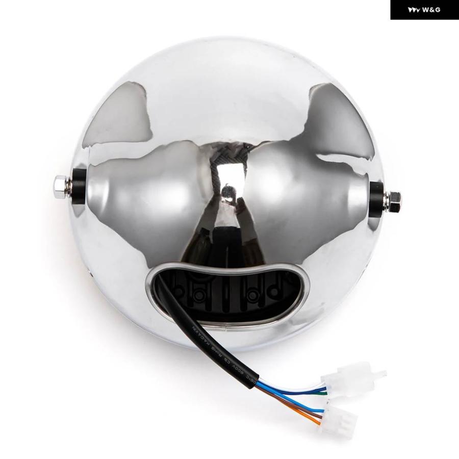 並行輸入品 デュアルカラー ハイ/ロービーム DRL 7インチ フロントランプ LED バイク ラウンド ヘッドライト ハーレー エレクトの画像