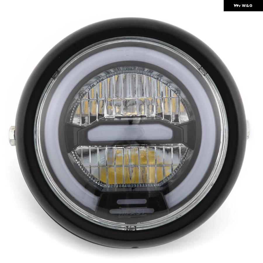 並行輸入品 6.5インチ オートバイ LED ヘッドライト 6.5インチ ラウンド ヘッドランプ ハイ/ロービーム ハーレー スポーツスターの画像