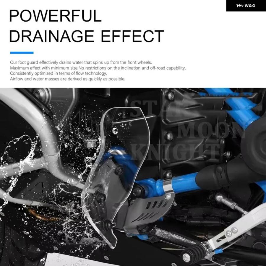 ブランド登録なし - 並行輸入品 自動二輪車 スプラッシュフット プロテクター 後押しうち切り うつり変わり 取りまかなう BMW R1200GS 1250 R1200GS R1250GS R1200R