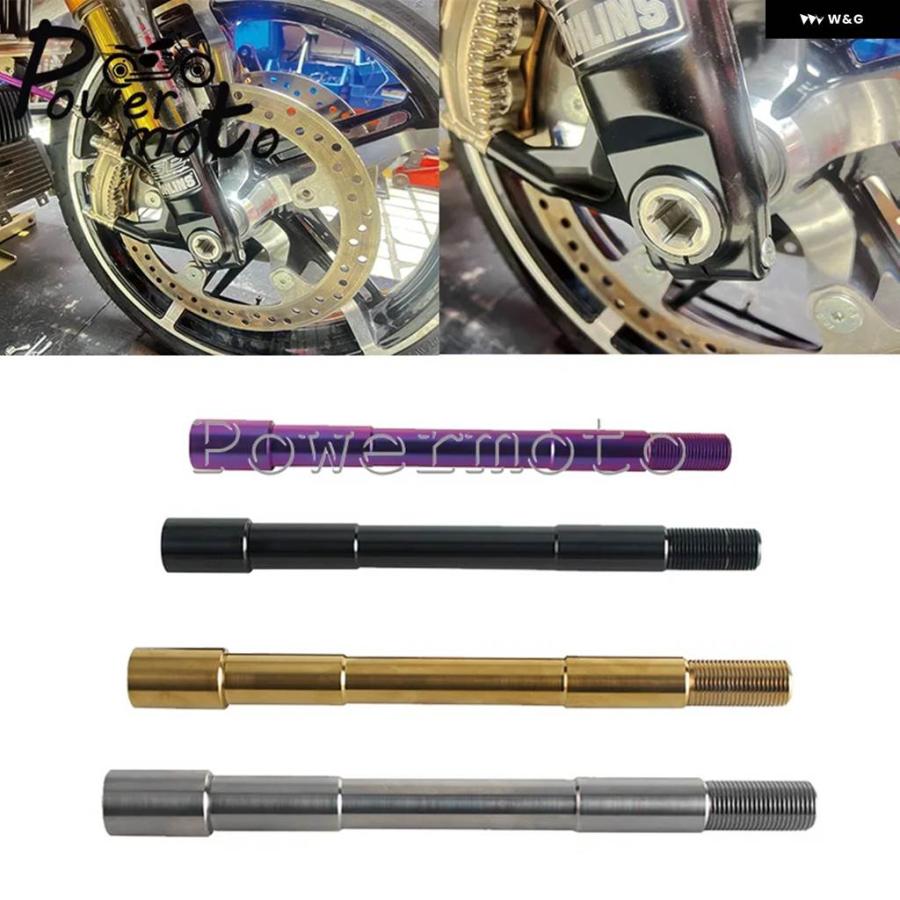 並行輸入品 チタンフロントアクスルキット ハーレー ツーリング FLT OEM 25MM 耐腐食性の画像
