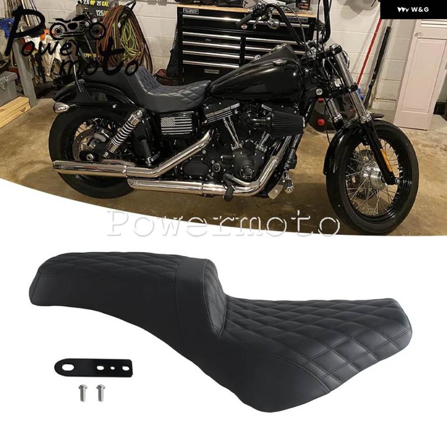薄型 足つき性重視 ツーアップ two-upシートライダーパッセンジャーハーレー 並行輸入品 ライダー/パッセンジャーシート オートバイ ツーアップ