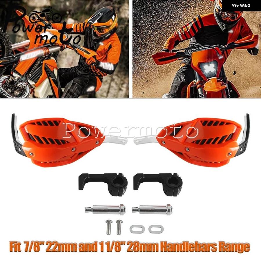 並行輸入品 カワサキ ヤマハ ホンダ ダート バイク ATV オートバイ ハンド プロテクター ハンドガード 7/8インチ22MMの画像