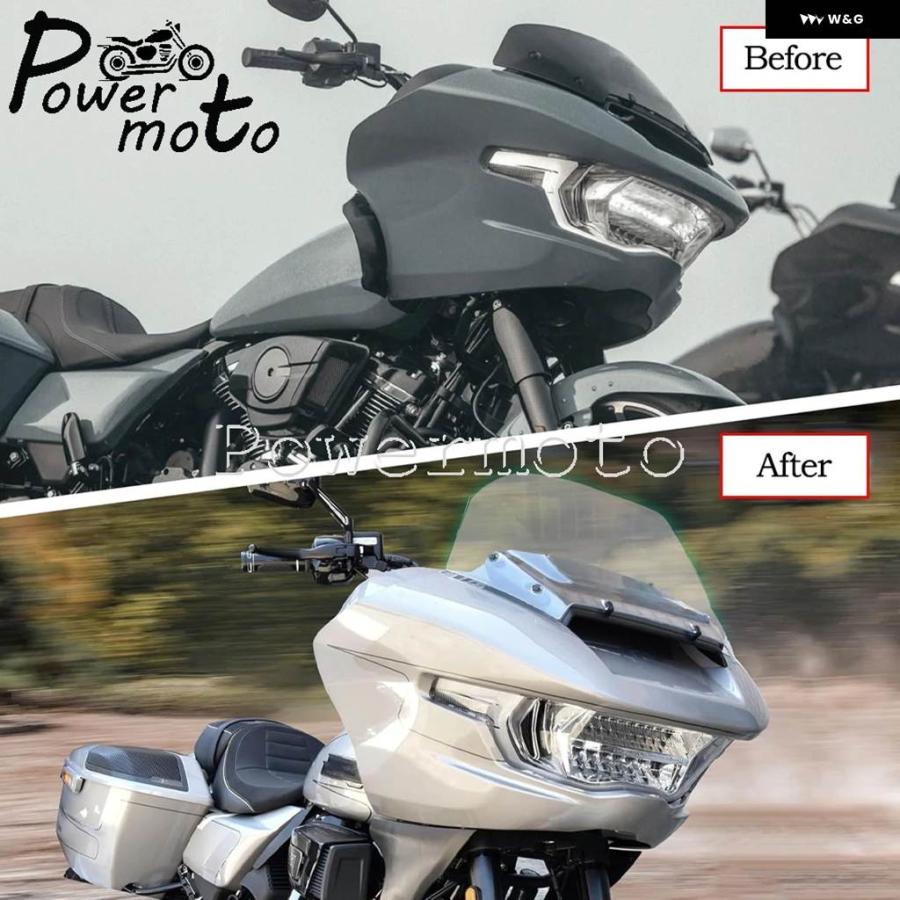 並行輸入品 ハーレー CVO ロードグライド FLTRXSE FLTRXSTSE ロードグライド FLTRX 2023年以降モデル用 12インチ ウェーブ ウイ_7