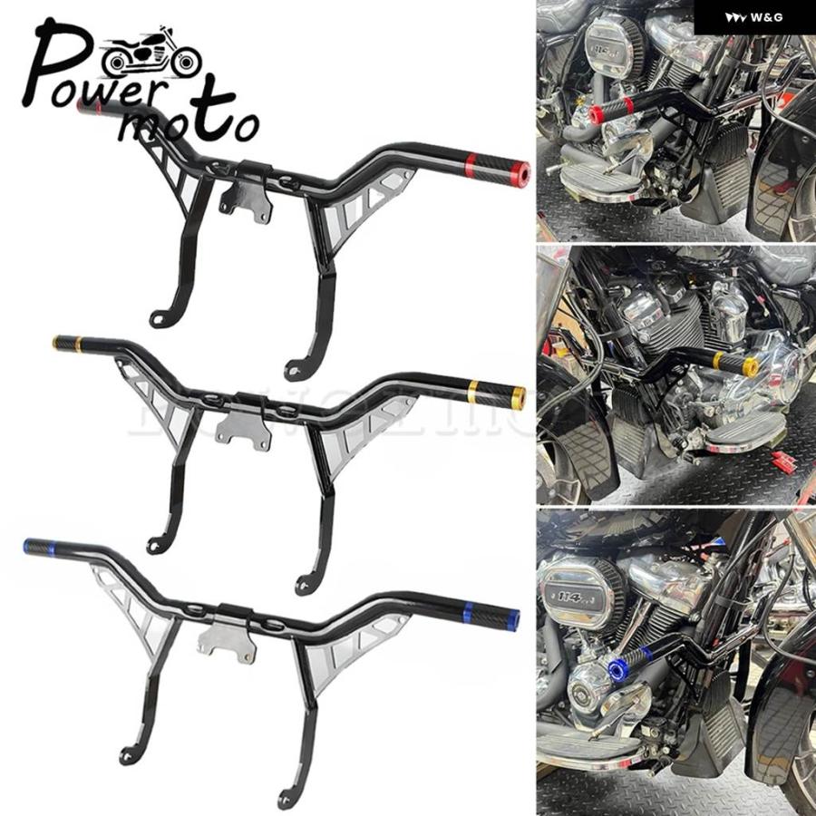 並行輸入品 バイク クラッシュ ガードバー ハーレー ツーリング 2014-2024 ロードキング FLHR FLHRC FLHRXS FLHP エレクトラグラの画像
