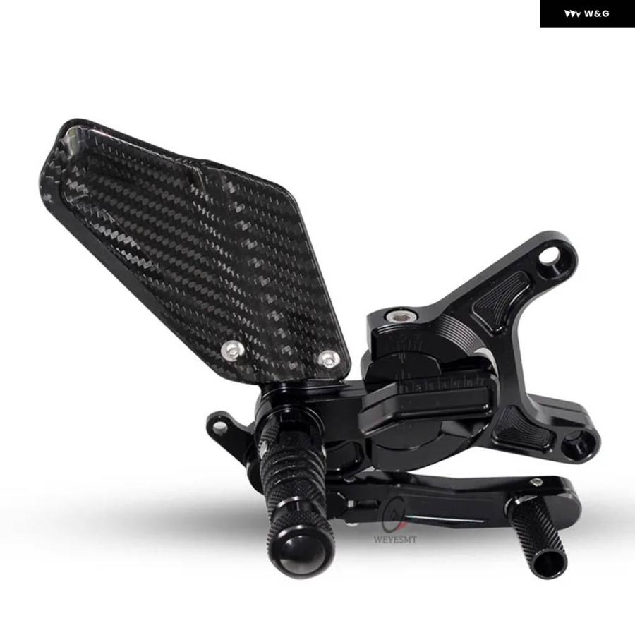 並行輸入品 カワサキ ZX-6R 2019-2025 バイク カーボン レーシング リアセット フットペグ フットレスト リアセット_6