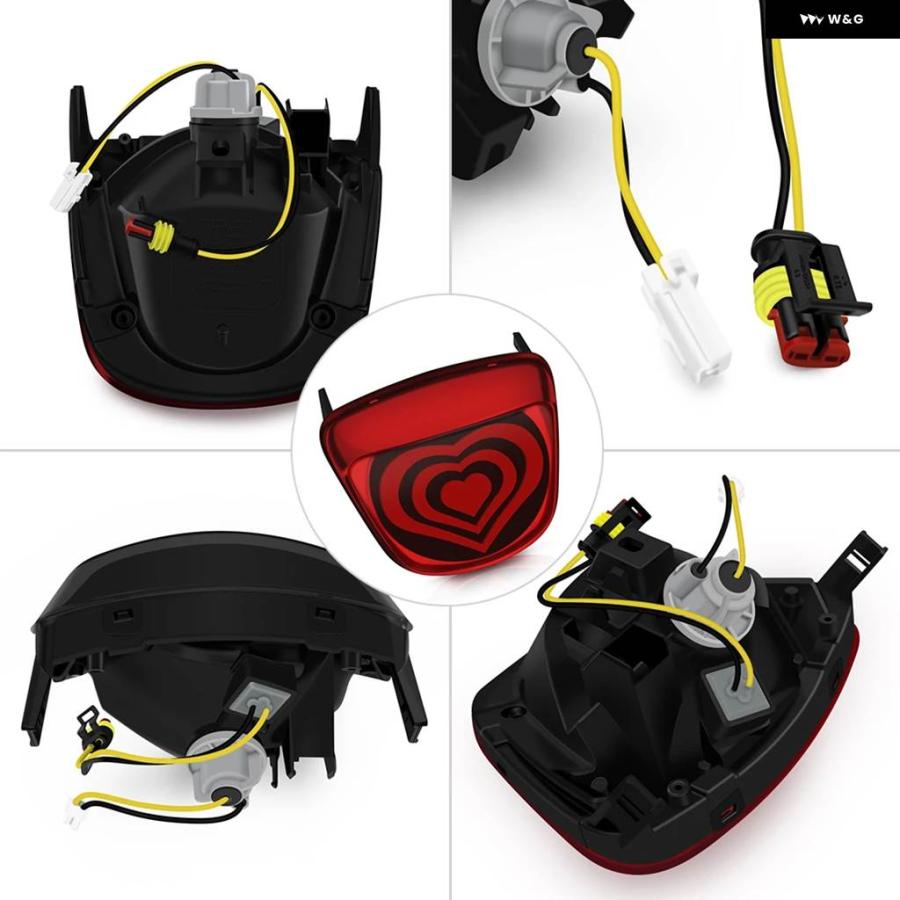並行輸入品 オートバイ ハートパターンLED テールライト アセンブリ リアランプ VESPA SPRINT PRIMAVERA 150_5