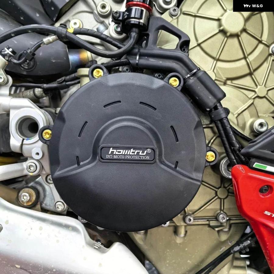 並行輸入品 ドゥカティ STREETFIGHTER V4 V4S 2023-2024 エンジン カバー オートバイ エンジン ガード 向上の画像