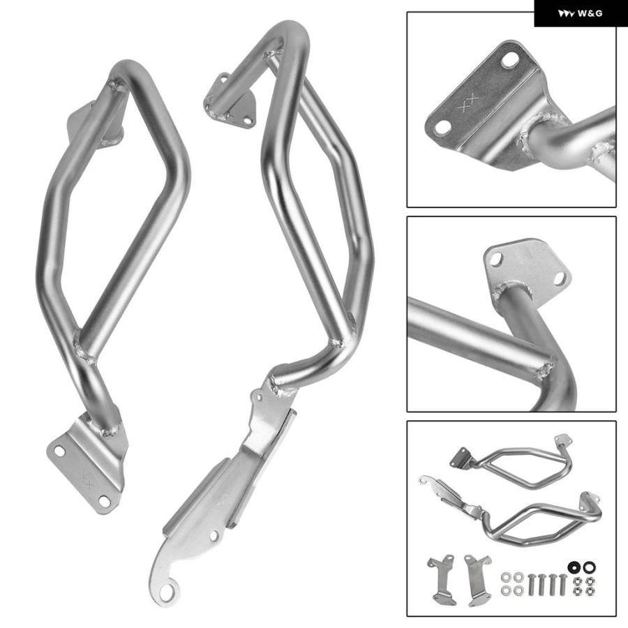 並行輸入品 ロワー エンジン ガード フレーム クラッシュ バー シルバー ホンダ CRF1100L 2020 2021 2022_2