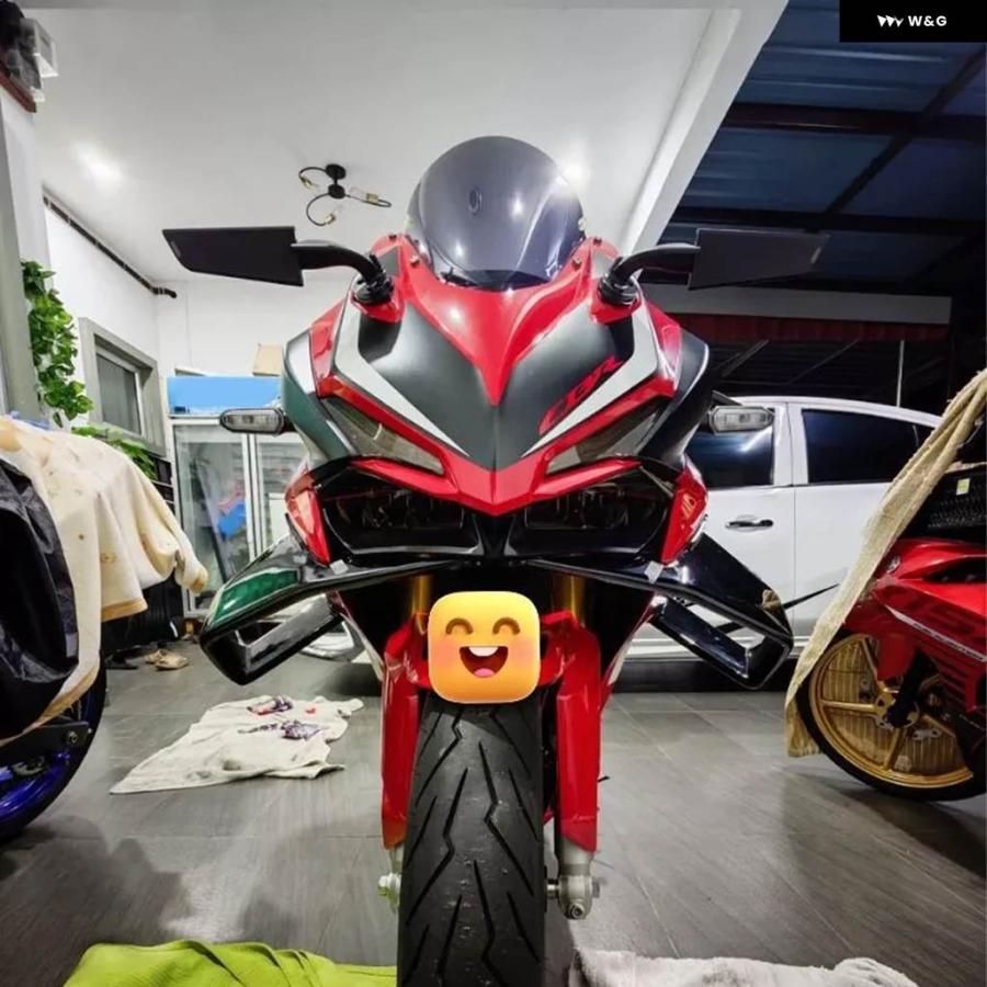 並行輸入品 ホンダ RR CBR250RR ダウンフォース フロントスポイラー ウィングレット エアロダイナミックウィング フロントスポイ_4
