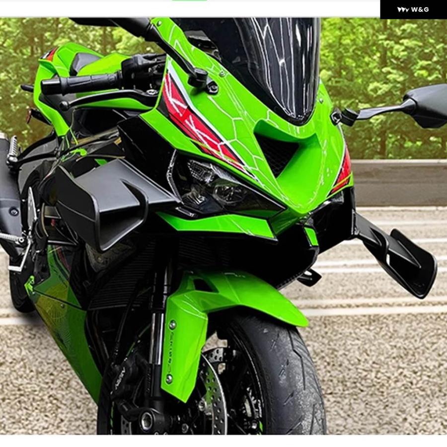 並行輸入品 ZX-6R ZX-636 ZX6R 2024 オートバイ サイド固定ウイング