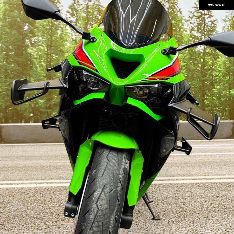 並行輸入品 ZX-6R ZX-636 ZX6R 2024 オートバイ サイド固定ウイング