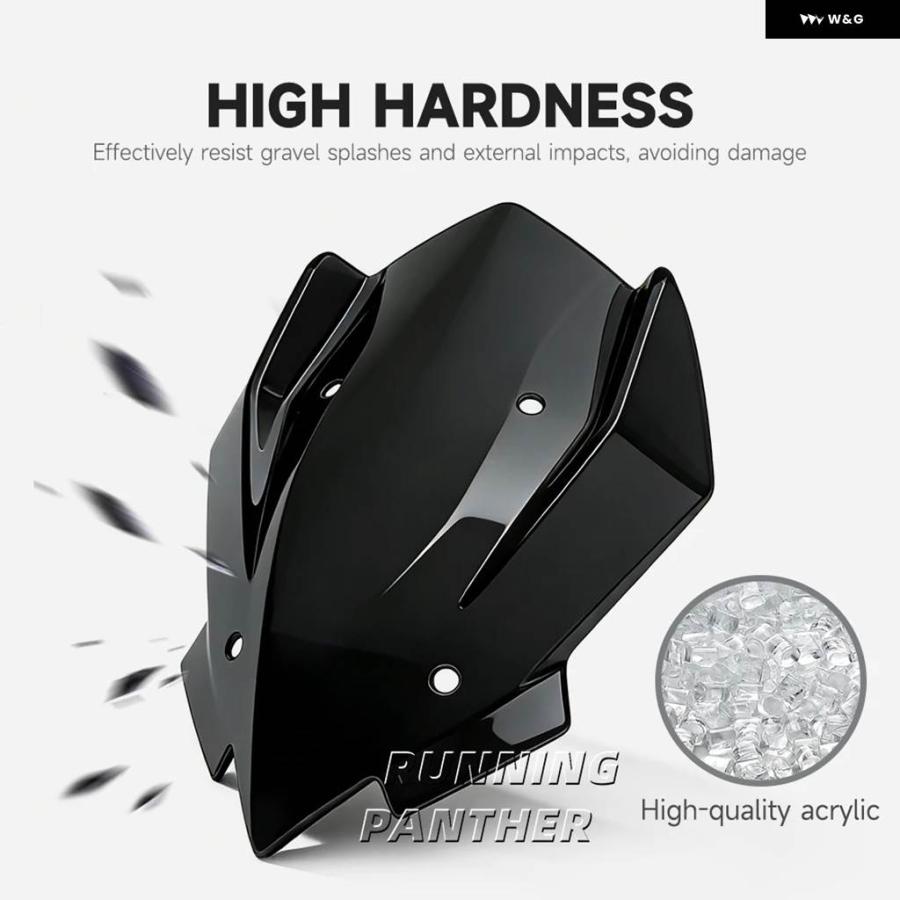 並行輸入品 オートバイ ツーリング用ウインドシールド ディフレクター 大型高 ウインドスクリーン カバー カワサキ Z900 SE 2025の画像