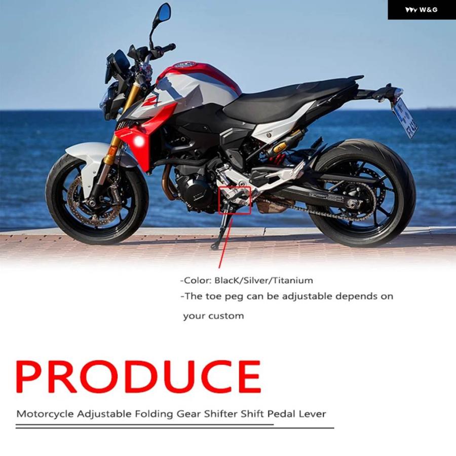 並行輸入品 BMW F900R F900XR オートバイ 折りたたみ 式ギア シフター シフト ペダル レバー 2020 - 23の画像