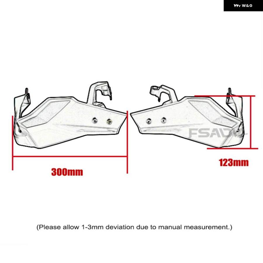 並行輸入品 V-STORM 800DE VSTROM 800DE 800RE DL800 2023 2024 オートバイ ハンドガード ハンドルバー ガードの画像