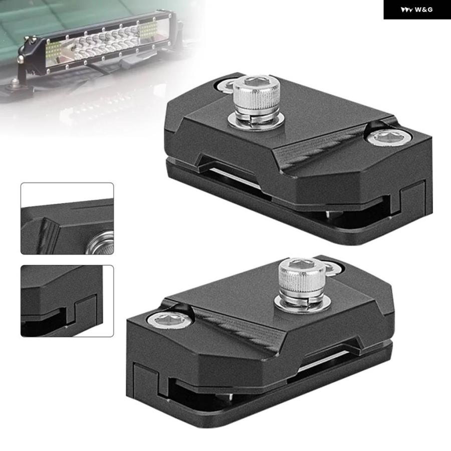 並行輸入品 ヘッドライト フード マウント スタンド ブラケット LED ワークライトポッドキット ディッチライト ブラケット ツーの画像