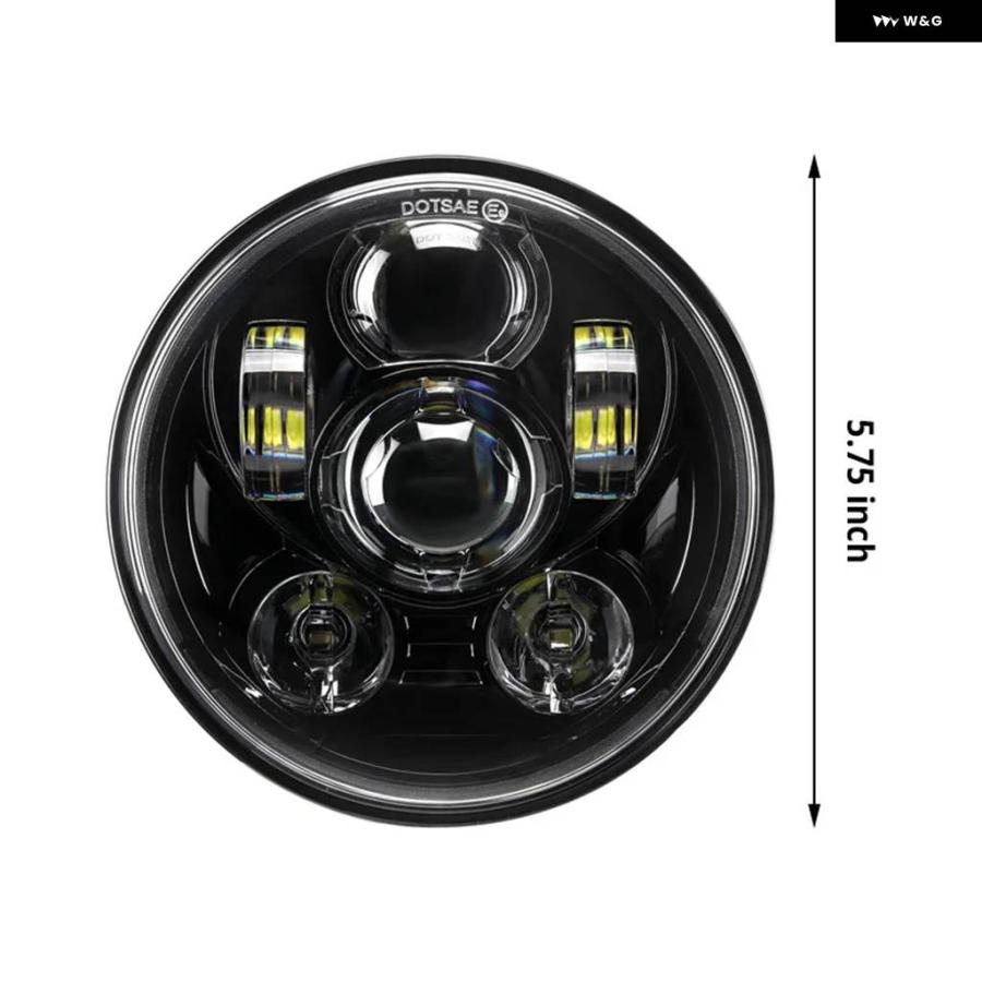 並行輸入品 5.75インチ LED ヘッドライト ハーレー スポーツスター 1200 XL1200L XL1200C 883 XL883 883L XL883R 48 ヘッドラン