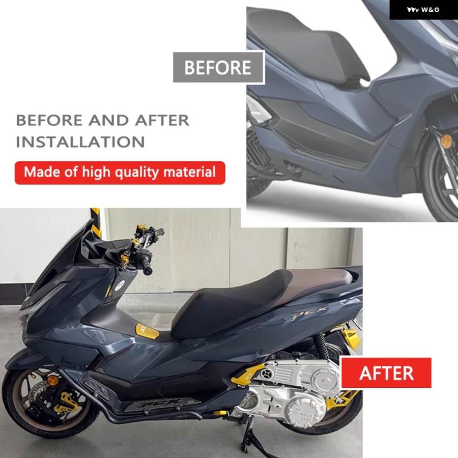 並行輸入品 ホンダ PCX160 2025 フット パッド オートバイ フロント クラッシュ ガード バンパー クラッシュ バー フットレスト_6