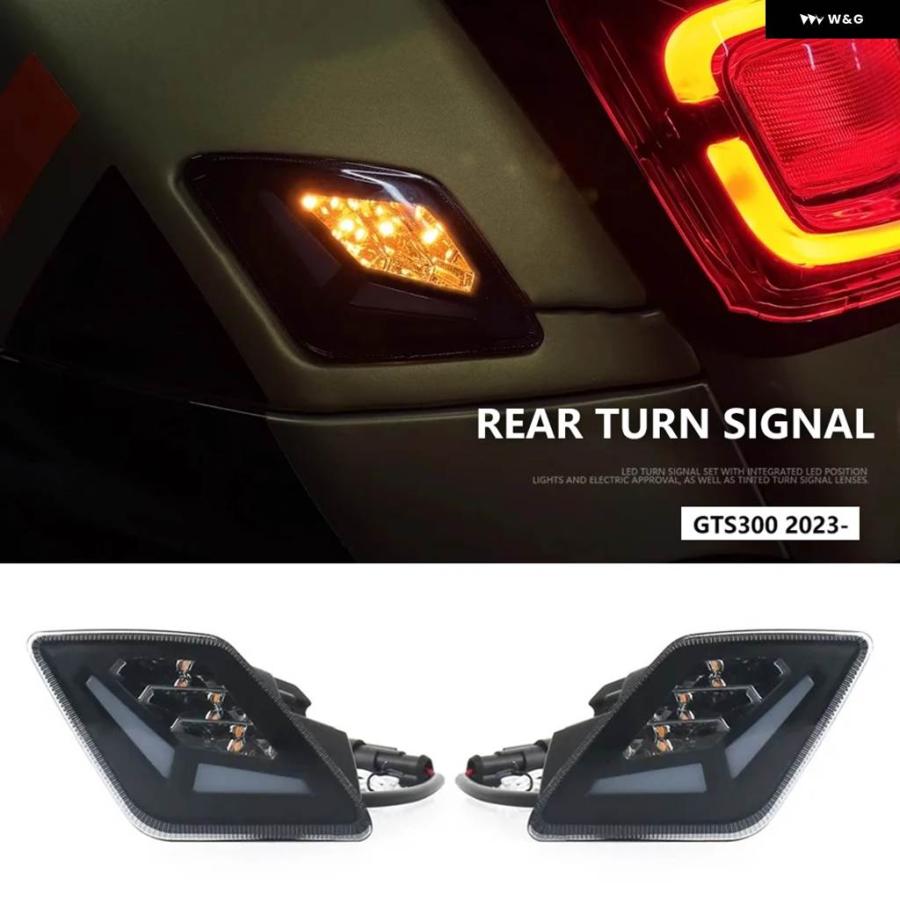 並行輸入品 LED リアフロントウィンカーライト オートバイ VESPA GTS300 GTS300 GTS300 2023 - 25_4